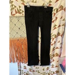Betabrand XL Long Black Jeans Boot Cut 4 Pocket Yoga Denim